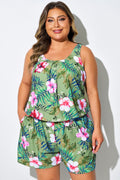 Oasis Pink Floral Pocket One Piece Swimsuit