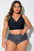 Twist Front Vest Style Adjustable Back Latch Bikini Top