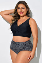 Twist Front Vest Style Adjustable Back Latch Bikini Top