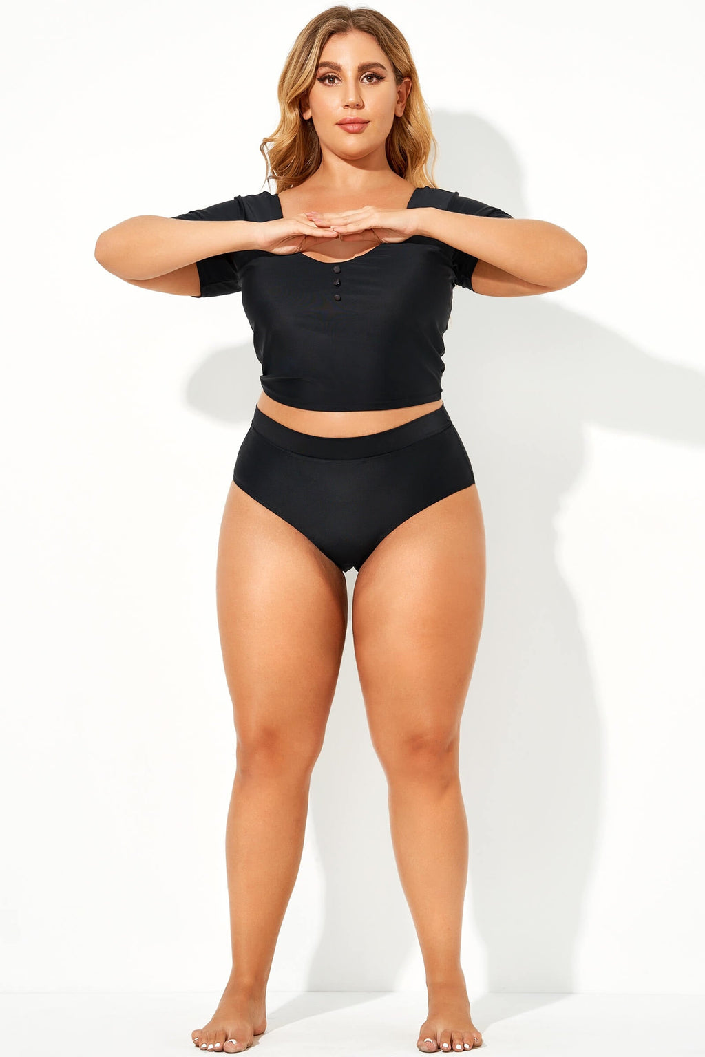 Black Elegant High Waist Women Brief