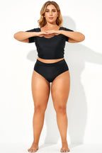 Black Elegant High Waist Women Brief