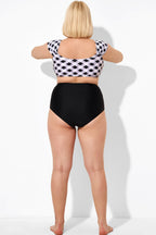 Black High Waist Women Bikini Bottom