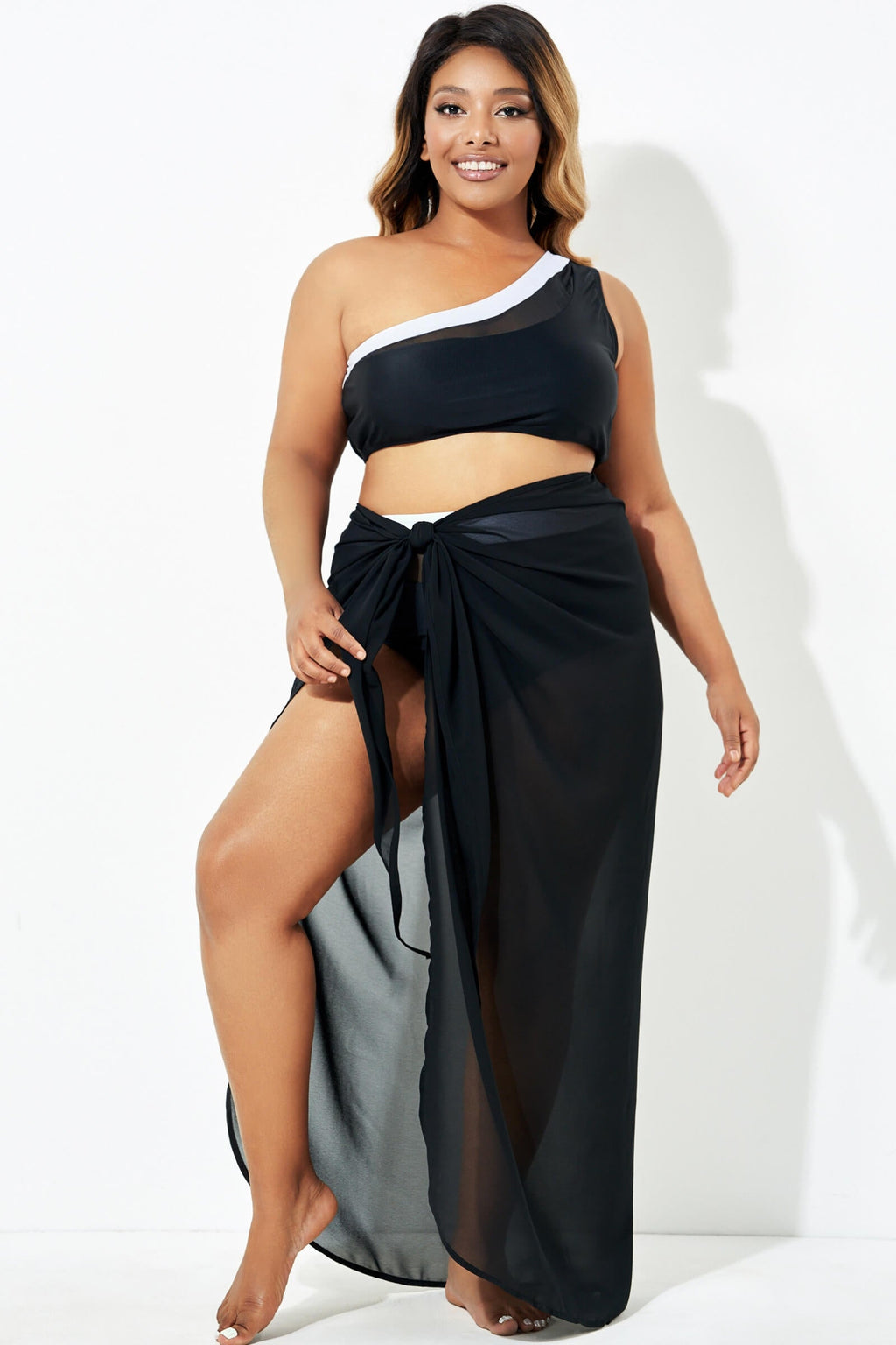 Full Length Mesh Tie Sarong Cover Up