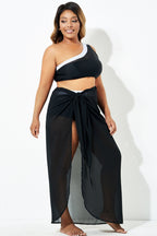 Full Length Mesh Tie Sarong Cover Up