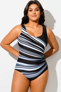 Square Neck Tank One Piece Swimsuit