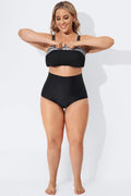 Black Elegant High Waist Brief For Lady