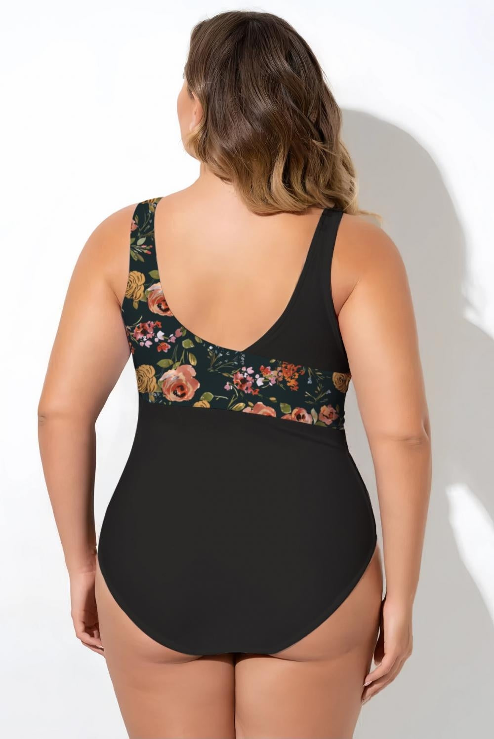 Multi Color Sexy Cut Out Mesh One Piece Swimsuit